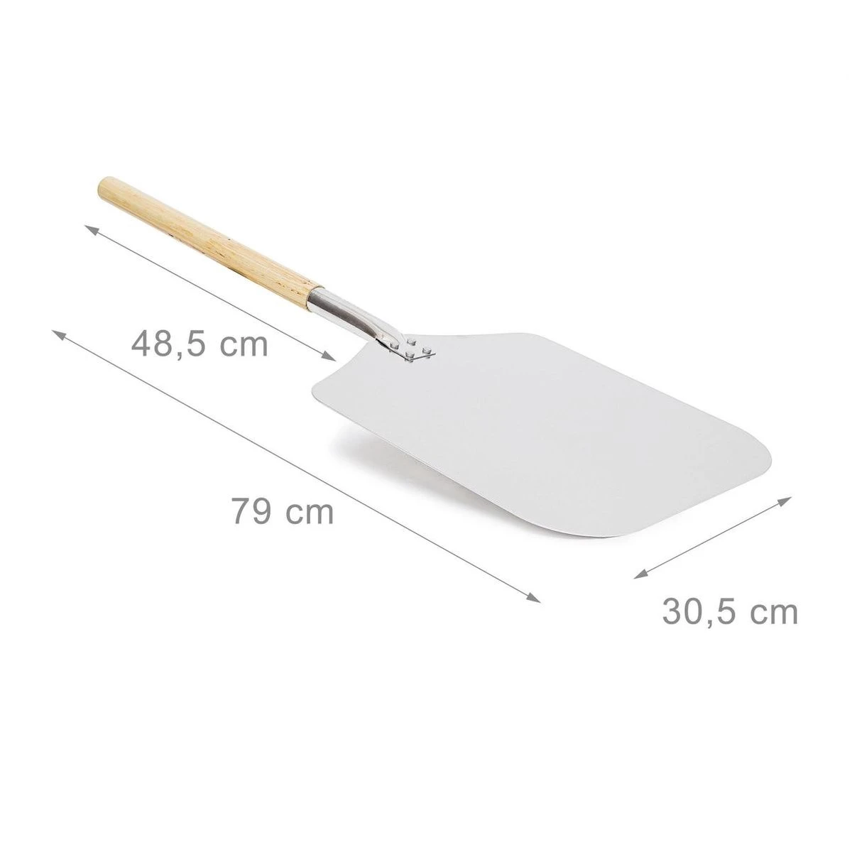 Relaxdays Pizzaschep - Vierkant - Metaal 6 Relaxdays Pizzaschep - Vierkant - Metaal - Afbeelding 4