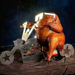 GrillX Beer Can Chicken Houder - Kiphouder Motorcycle - BBQ Accesoires - Bierkip - Barbeque Gereedschap - Chicken Sitter -Merkloos Winkel 1200x1200 501