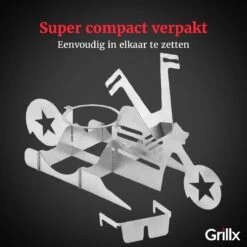GrillX Beer Can Chicken Houder - Kiphouder Motorcycle - BBQ Accesoires - Bierkip - Barbeque Gereedschap - Chicken Sitter -Merkloos Winkel 1200x1200 503
