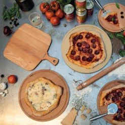 Boska Pizzaschep Amigo - Voor Warme En Koude Pizza - Kort Handvat - Beukenhout - 30 Cm Breed -Merkloos Winkel 1200x1200 507