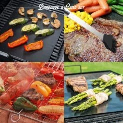 Mountain Jack® 40-Delige Luxe BBQ Grill Accessoires Set In Roestvrij Staal – Barbecue Gereedschap – Tangenset, Vlees Thermometer, Vleestang, Borstel, Spiezen, Vleesmes, Vleesvork -Merkloos Winkel 1200x1200 512