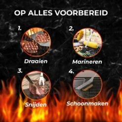 GrillX Barbecue Gereedschap Set - 19-delig - Inclusief Luxe Draagtas - BBQ Accesoires - Gereedschapset -Merkloos Winkel 1200x1200 515
