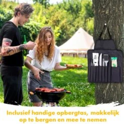 BBQ Accesoires Set Gereedschap Tang Borstel Barbecue Kookgerei - 10 Delig -Merkloos Winkel 1200x1200 539
