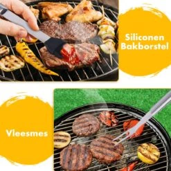 BBQ Accesoires Set Gereedschap Tang Borstel Barbecue Kookgerei - 10 Delig -Merkloos Winkel 1200x1200 540