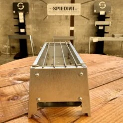 Spiedini Saté-bbq Bali 40 Mini - Kleine, Smalle Houtskoolbarbecue Met Horizontaal Rooster Voor Sate Of Andere Spiesjes - 40 Cm Lang, 11 Cm Breed, 14 Cm Hoog - Ideaal Voor Tuin- Of Open Haard, Of Balkon - Materiaal: Gealuminiseerd Ijzer -Merkloos Winkel 1200x1200 544