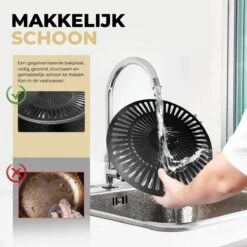 Ozocozy BBQ-ONE Houtskool Tafelbarbecue - Ø30 Cm- Zwart - Incl. Draagtas, Siliconen Bakkwast En RVS-Barbecuetang -Merkloos Winkel 1200x1200 574