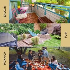 Ozocozy BBQ-ONE Houtskool Tafelbarbecue - Ø30 Cm- Zwart - Incl. Draagtas, Siliconen Bakkwast En RVS-Barbecuetang -Merkloos Winkel 1200x1200 576