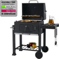 Tepro Toronto Click Barbecue Bbq Houtskool - Grilloppervlak (LxB) 56 X 42 Cm - Met Thermometer In De Deksel - RVS - Houtskoolbarbecue -Merkloos Winkel 1200x1200 585