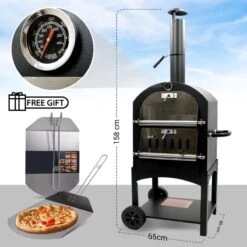 MaxxGarden Pizza Oven - Smoker Barbecue Op Hout, Houtskool Of Pellets - 45 X 65 X 158cm -Merkloos Winkel 1200x1200 592