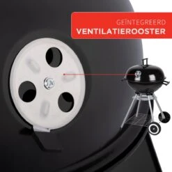 BBQ Collection Houtskoolbarbecue - Kogelbarbecue 45 X 60 Centimeter - Ronde Barbecue - Barbecue Op Wielen - Zwart - Metaal -Merkloos Winkel 1200x1200 597