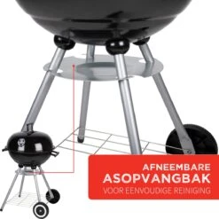 BBQ Collection Houtskoolbarbecue - Kogelbarbecue 45 X 60 Centimeter - Ronde Barbecue - Barbecue Op Wielen - Zwart - Metaal -Merkloos Winkel 1200x1200 598