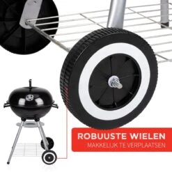 BBQ Collection Houtskoolbarbecue - Kogelbarbecue 45 X 60 Centimeter - Ronde Barbecue - Barbecue Op Wielen - Zwart - Metaal -Merkloos Winkel 1200x1200 599