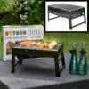 Merkloos Decopatent® Portable Houtskool BBQ - Barbecue - Inklapbaar - Barbecue Houtskool - Tafel Grill - Camping - Strand - Festival - Park -Merkloos Winkel 1200x1200 618