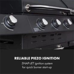 Klarstein Kingsville Double Barbecue - Houtskool- En Gasbarbecue - Smoker BBQ - Inclusief Deksels En Thermometer - Met 2 Roosters - Zwart -Merkloos Winkel 1200x1200 635