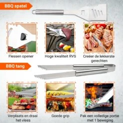 BBQ Accesoires Gereedschapset Koffer Set Tang Borstel Schort Barbecue Dagdeals - Chef Cook BBQ Accessoires Set 17 BBQ Accesoires Gereedschapset Koffer Set Tang Borstel Schort Barbecue Dagdeals - Chef Cook BBQ Accessoires Set -Merkloos Winkel 1200x1200 650