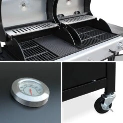 Alice's Garden Houtskool Barbecue - Grilloppervlak (LxB) 41 X 44 Cm - Gas En Houtskool - 3 Branders - Marsac Zwart 8 Alice's Garden Houtskool Barbecue - Grilloppervlak (LxB) 41 X 44 Cm - Gas En Houtskool - 3 Branders - Marsac Zwart -Merkloos Winkel 1200x1200 671