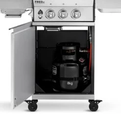 Burnhard Gas BBQ FRED JR. Deluxe - 2 Branders - Incl. Keramische Infraroodbrander & Afdekhoes - Deluxe -Merkloos Winkel 1200x1200 676