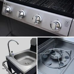 Alice's Garden Gas BBQ D'Artagnan - Zwart - 5 Branders - Buitenkeuken 8 Alice's Garden Gas BBQ D'Artagnan - Zwart - 5 Branders - Buitenkeuken -Merkloos Winkel 1200x1200 692