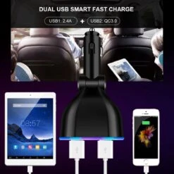 Auto Sigarettenaansteker Splitter - Losse Oplader - USB 2.0 A/USB 3.0 A 2 Poorten - Zwart - Snellader - Splitter - Auto Lader USB 21 Auto Sigarettenaansteker Splitter - Losse Oplader - USB 2.0 A/USB 3.0 A 2 Poorten - Zwart - Snellader - Splitter - Auto Lader USB -Merkloos Winkel 1200x1200 83