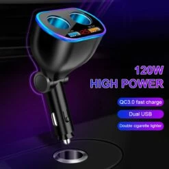 Auto Sigarettenaansteker Splitter - Losse Oplader - USB 2.0 A/USB 3.0 A 2 Poorten - Zwart - Snellader - Splitter - Auto Lader USB 24 Auto Sigarettenaansteker Splitter - Losse Oplader - USB 2.0 A/USB 3.0 A 2 Poorten - Zwart - Snellader - Splitter - Auto Lader USB -Merkloos Winkel 1200x1200 85