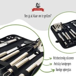 Krumble 18-delige Barbecue Set / Roestvrijstalen BBQ Set Van 18 / Inclusief Handige Opbergtas - RVS 12 Krumble 18-delige Barbecue Set / Roestvrijstalen BBQ Set Van 18 / Inclusief Handige Opbergtas - RVS -Merkloos Winkel 1200x1200 89