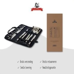 Krumble 18-delige Barbecue Set / Roestvrijstalen BBQ Set Van 18 / Inclusief Handige Opbergtas - RVS 14 Krumble 18-delige Barbecue Set / Roestvrijstalen BBQ Set Van 18 / Inclusief Handige Opbergtas - RVS -Merkloos Winkel 1200x1200 91