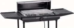 Excellent Electrics Elektrische Barbecue - Grilloppervlak (LxB) 36x24 Cm - 2000W - Zwart -Merkloos Winkel 1200x453