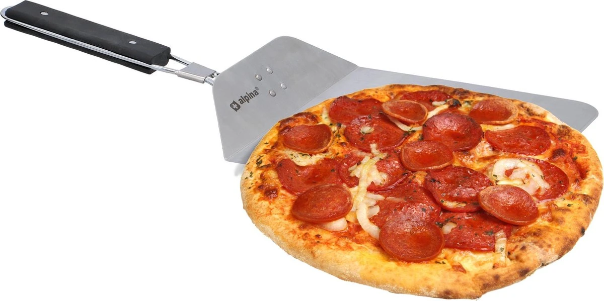 Alpina Pizzaschep - Voor Inklapbaar Handvat - RVS - 53 Cm 8 Alpina Pizzaschep - Voor Inklapbaar Handvat - RVS - 53 Cm - Afbeelding 6