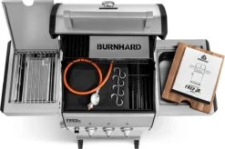 Burnhard Gas BBQ FRED JR. Deluxe - 2 Branders - Incl. Keramische Infraroodbrander & Afdekhoes - Deluxe -Merkloos Winkel 1200x796 1