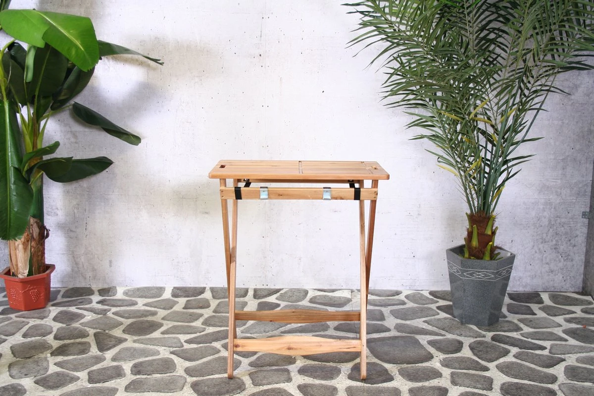 SenS-Line Inklapbare BBQ Bijzettafel - Acacia 4 SenS-Line Inklapbare BBQ Bijzettafel - Acacia - Afbeelding 2