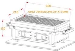 YAKINIKU Rechthoekige Shichirin | Konro- & Yakitori Grill -Merkloos Winkel 1200x821