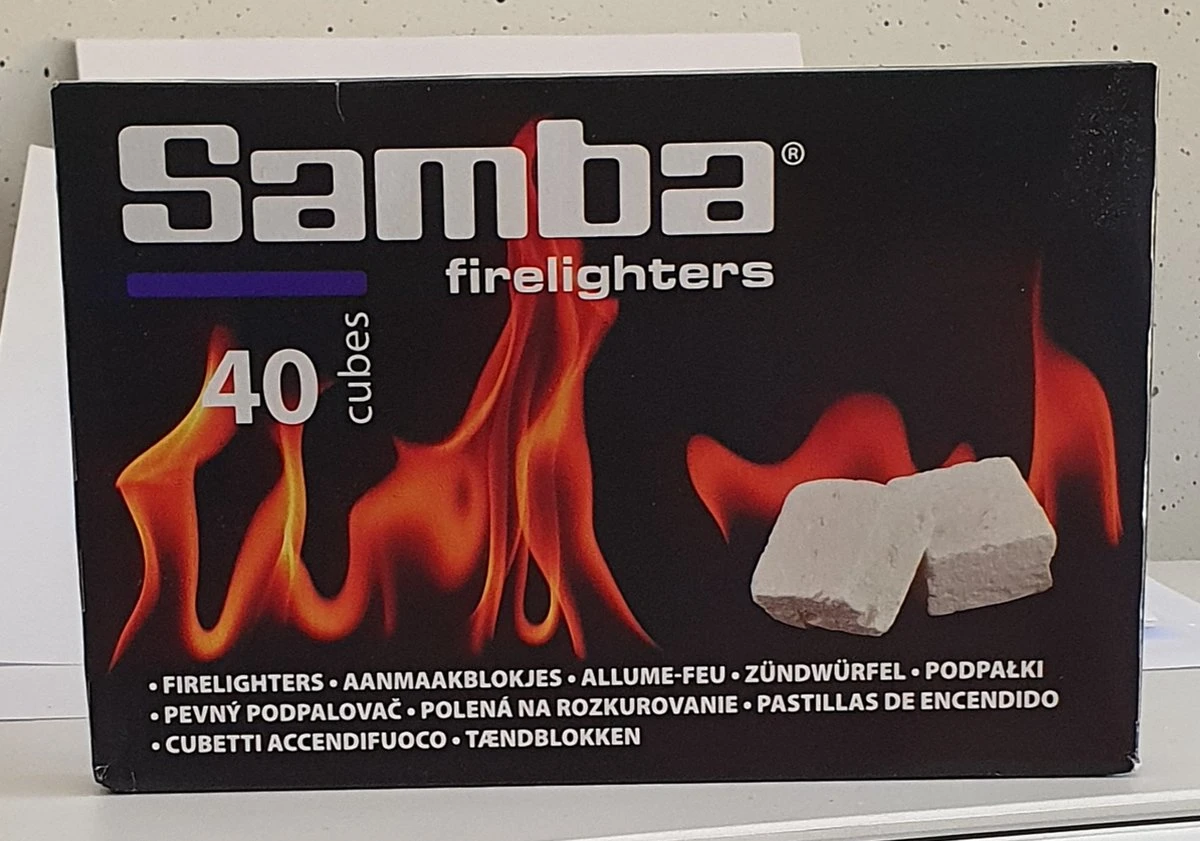 Samba Aanmaakblokjes Wit - 40 Stuks 3 Samba Aanmaakblokjes Wit - 40 Stuks