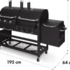 Klarstein Kingsville Double Barbecue - Houtskool- En Gasbarbecue - Smoker BBQ - Inclusief Deksels En Thermometer - Met 2 Roosters - Zwart 1 Klarstein Kingsville Double Barbecue - Houtskool- En Gasbarbecue - Smoker BBQ - Inclusief Deksels En Thermometer - Met 2 Roosters - Zwart -Merkloos Winkel 1200x870 3