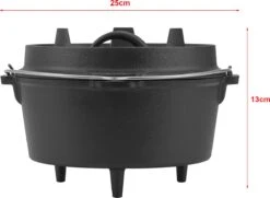 Dutch Oven Enkhuizen Met Deksel Gietijzer Zwart 4,2 L -Merkloos Winkel 1200x877 1