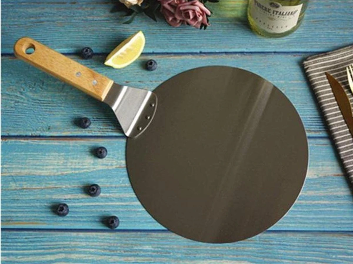 Luxe Pizzaschep Voor Verse Pizza - Extra Groot - RVS 30CM - Grote Pizza Schep Voor Oven Of BBQ Barbecue - Hout Handvat - Pizzaspatel Voor Zelfgemaakte Ovenpizza 7 Luxe Pizzaschep Voor Verse Pizza - Extra Groot - RVS 30CM - Grote Pizza Schep Voor Oven Of BBQ Barbecue - Hout Handvat - Pizzaspatel Voor Zelfgemaakte Ovenpizza - Afbeelding 6