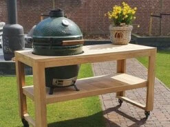 BBQ Tafel - Geschikt Voor Big Green Large/Bastard Large/Bastard Large Urban/Yakiniku 19 Inch/Monolith Large - Eikenhout - 87 Cm -Merkloos Winkel 1200x900 19