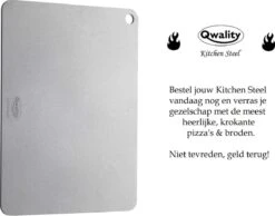 Pizzasteen Van Staal – Pizza Steen - Pizza En Brood Bakken - 40 X 30 X 0,6 Cm - Cadeau Voor Man - Kitchen Steel By Qwality -Merkloos Winkel 1200x944