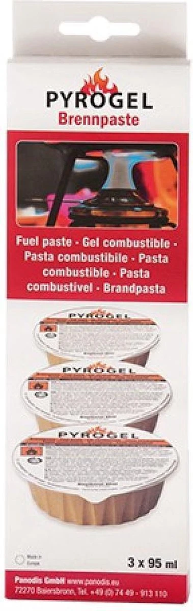 Pyrogel Brandpasta Voor Fonduebrander- Set Van 3x 95 Gram (kuipjes) - Fondue Voordeelverpakking 3 Pyrogel Brandpasta Voor Fonduebrander- Set Van 3x 95 Gram (kuipjes) - Fondue Voordeelverpakking