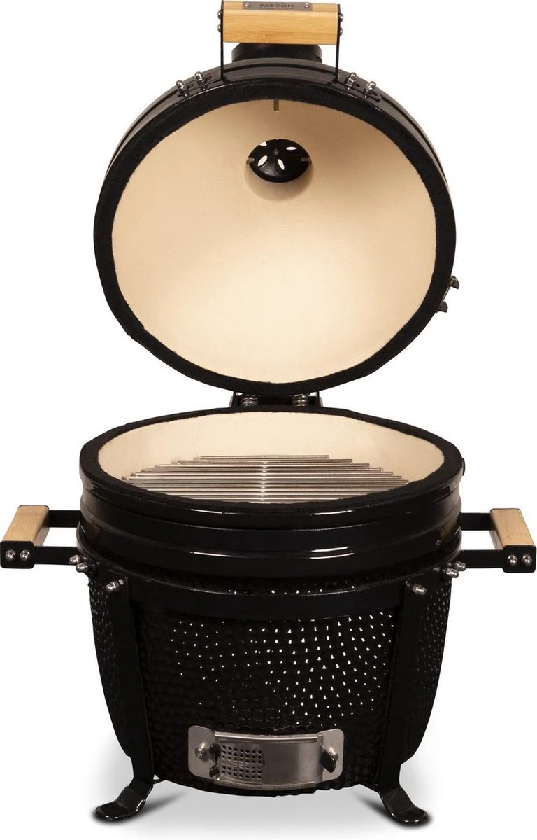 Patton Kamado 15" - Keramisch - Tafel Model - Premium Black - Medium - Zwart 4 Patton Kamado 15" - Keramisch - Tafel Model - Premium Black - Medium - Zwart - Afbeelding 2