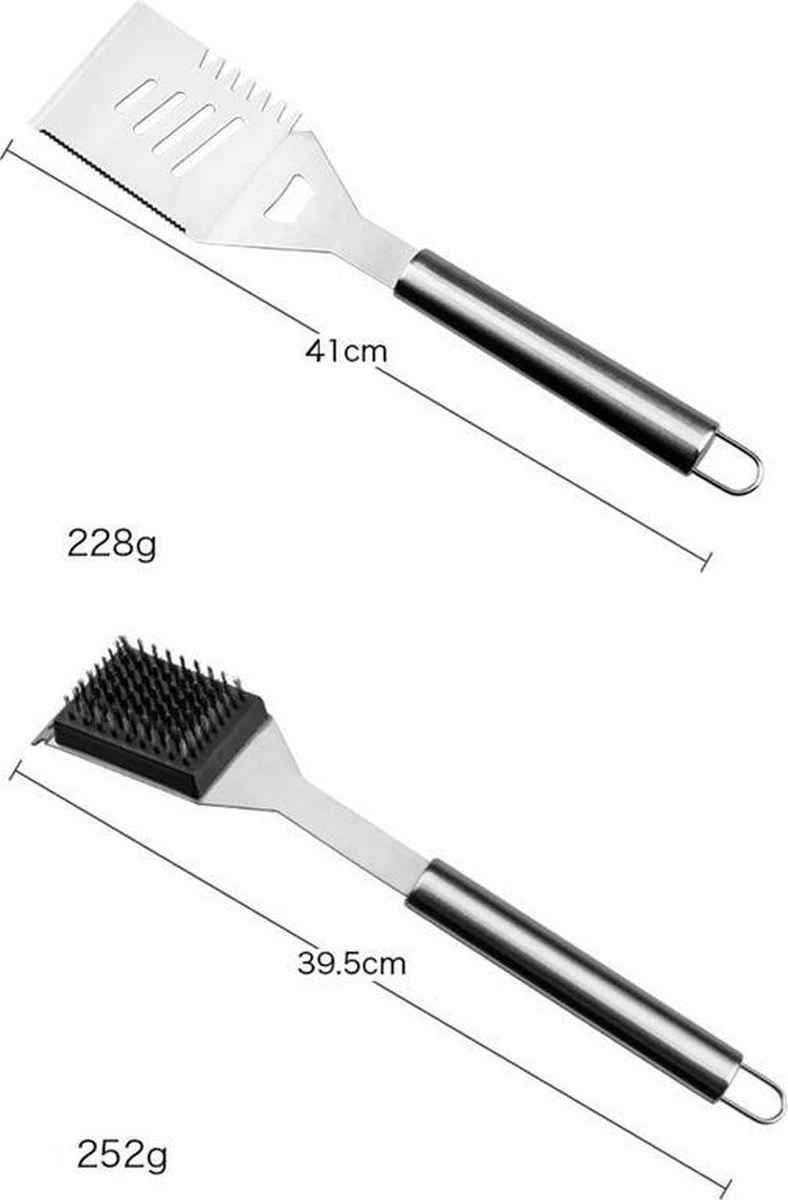 Sens Design BBQ Accesoires - 18 Delig - BBQ Gereedschapset Koffer 6 Sens Design BBQ Accesoires - 18 Delig - BBQ Gereedschapset Koffer - Afbeelding 4