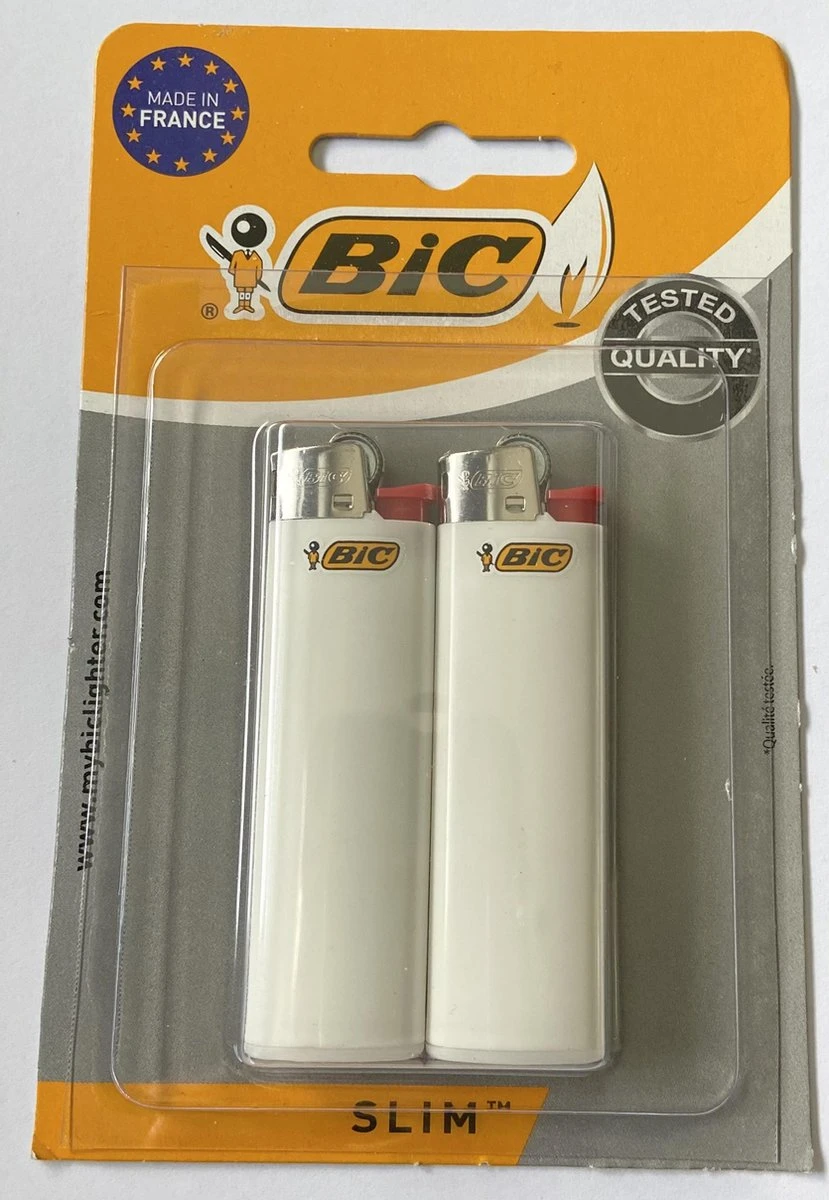 Bic Aansteker - Slim - Wit - 2 Stuks 3 Bic Aansteker - Slim - Wit - 2 Stuks
