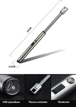 Oplaadbare Lange Elektrische Aansteker Buigbaar - Buigbare Aansteker - Duurzame Plasma Aansteker - Inclusief Cadeauverpakking - BBQ – Kaarsen – Zilver 9 Oplaadbare Lange Elektrische Aansteker Buigbaar - Buigbare Aansteker - Duurzame Plasma Aansteker - Inclusief Cadeauverpakking - BBQ – Kaarsen – Zilver -Merkloos Winkel 856x1200