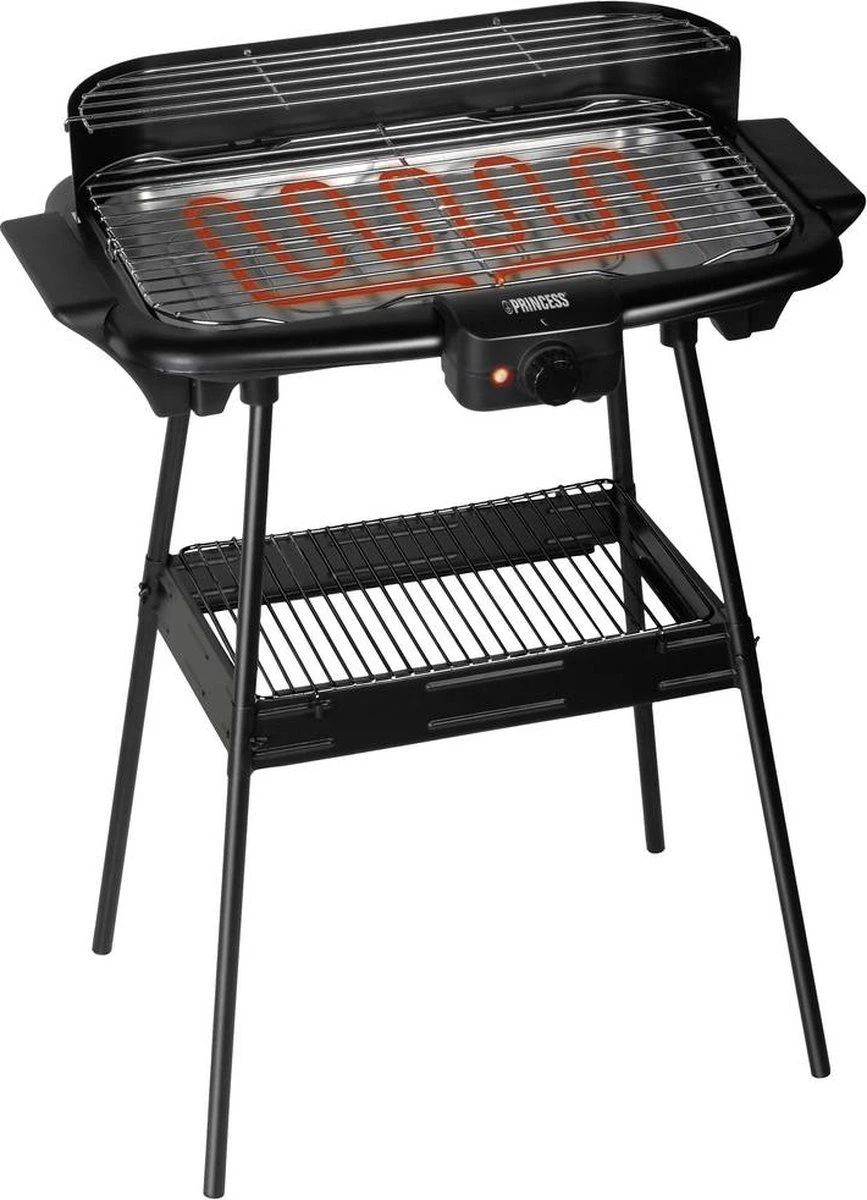Princess 112247 Elektrische Barbecue – BBQ - Met En Zonder Statief Te Gebruiken - 47x28cm - 2000W 4 Princess 112247 Elektrische Barbecue – BBQ - Met En Zonder Statief Te Gebruiken - 47x28cm - 2000W - Afbeelding 2