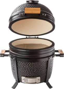 Patton Kamado 15" - Tafel Model - Keramische Barbecue - Premium Black - Medium - Compleet - Mat Zwart -Merkloos Winkel 873x1200