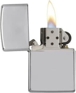 Zippo Lighter Polished Chrome -Merkloos Winkel 983x1200