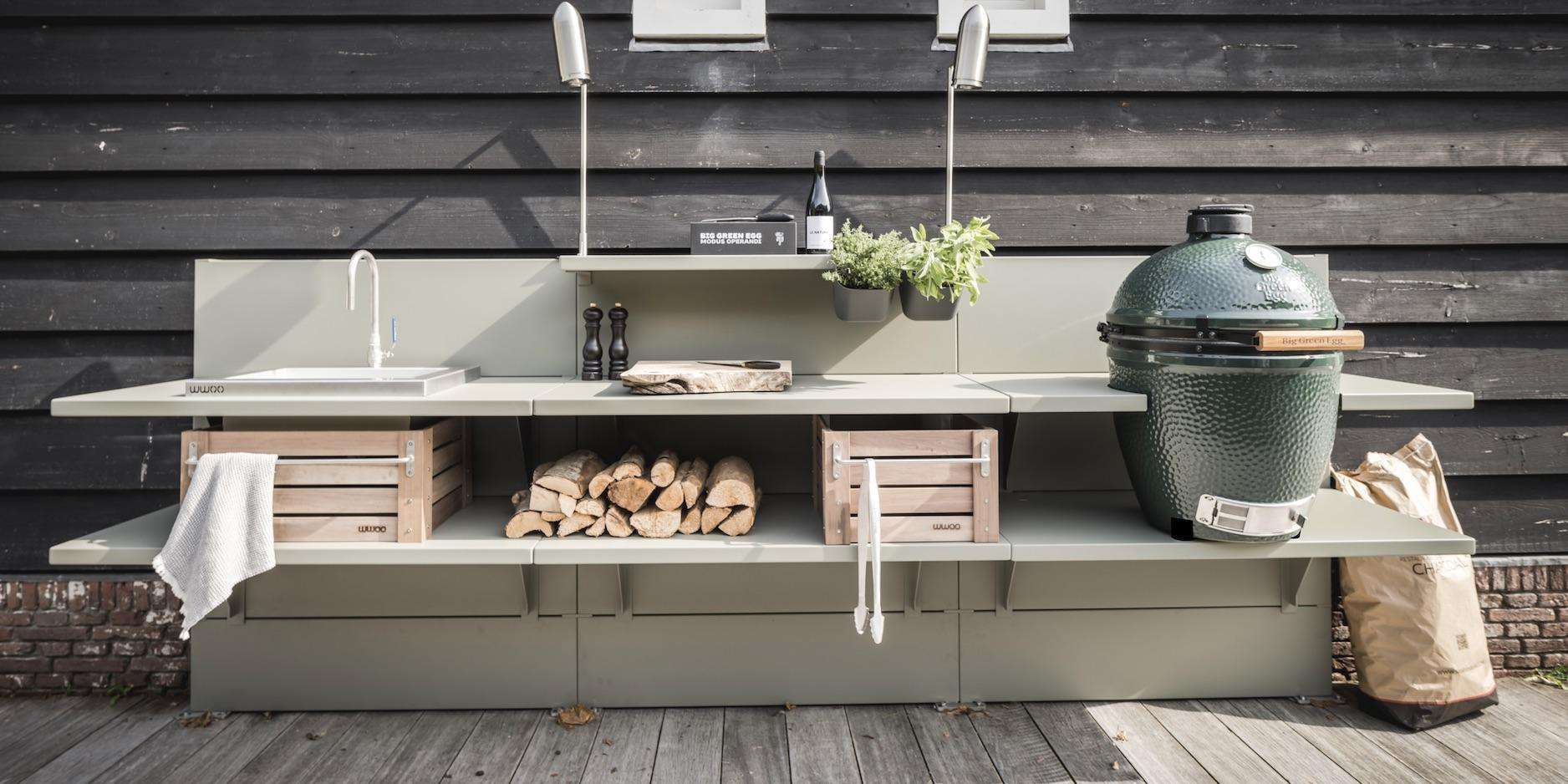 Merkloos Winkel -Merkloos Winkel buitenkeuken staal outdoorkitchen steel